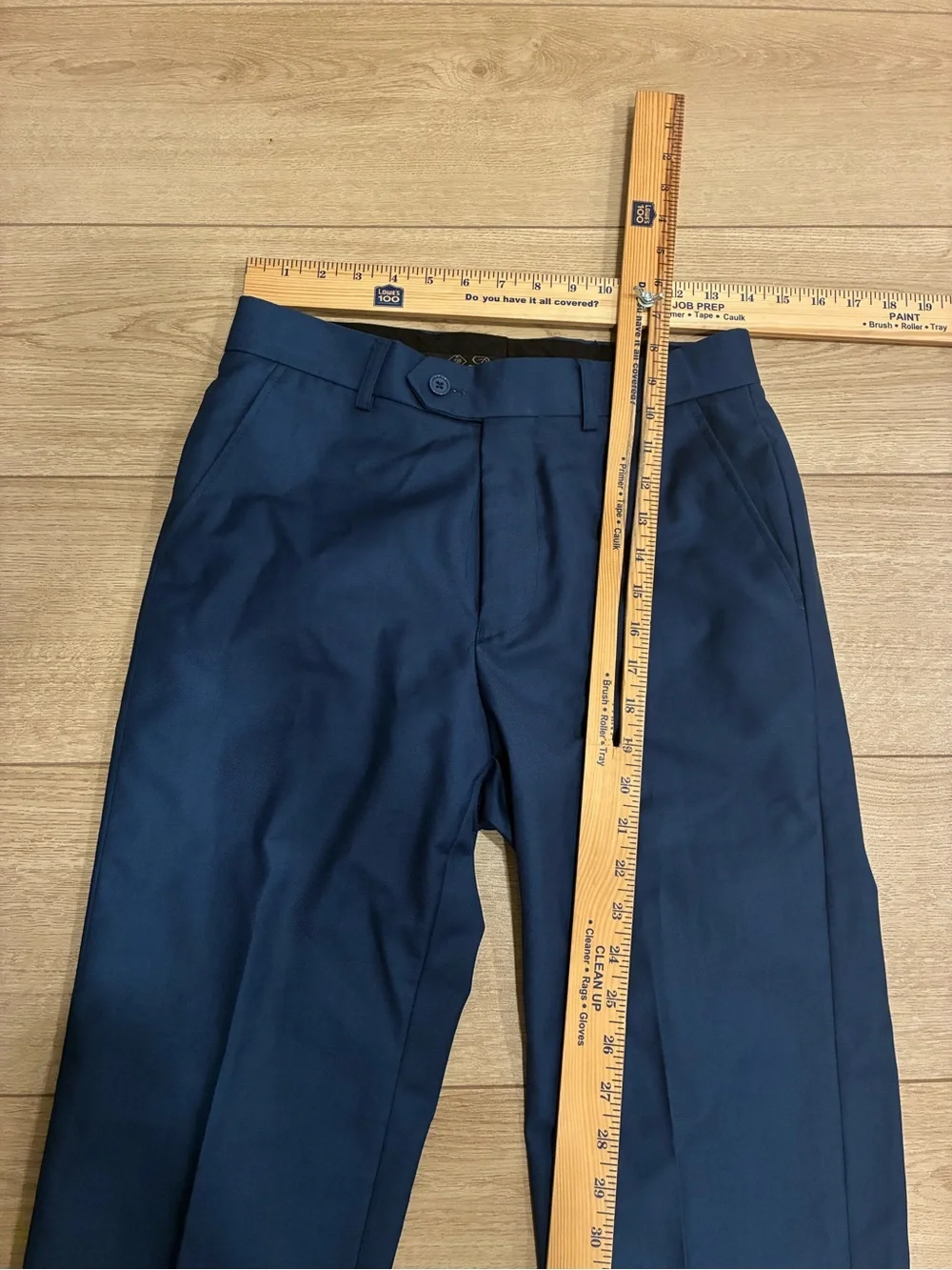 Demantie Men’s Navy Blue Two Button Two Piece Suit Size 36S/28x29